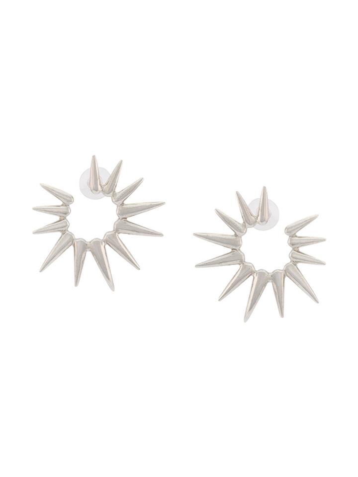 Oscar De La Renta Sea Urchin Small Earrings - Grey