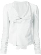 Rick Owens Casual Panelled Jacket - White