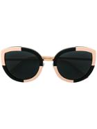 Face À Face Oversized Cat-eye Sunglasses - Black