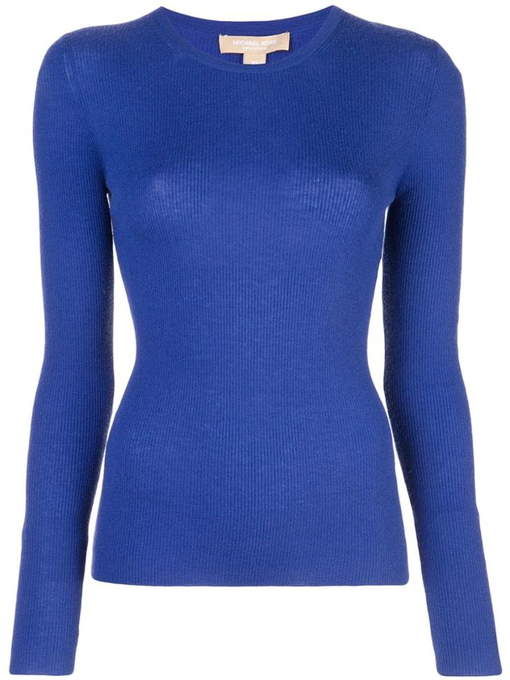 Michael Kors Featherweight Crewneck Jumper - Blue