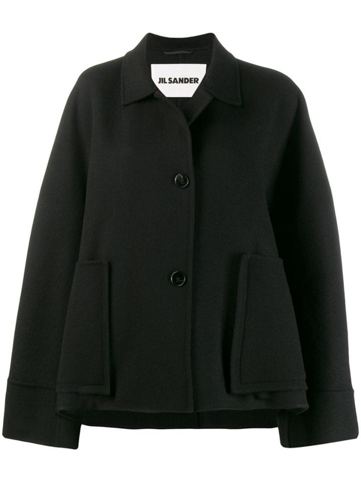Jil Sander Single-breasted Coat - Black