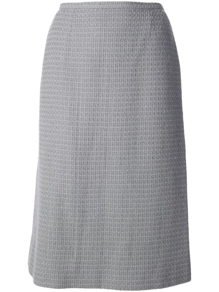Chanel Vintage Bouclé Tweed Skirt - Grey