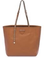 Prada Studded Strap Tote Bag - Brown