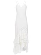 Martha Medeiros Lace Inserts Gown - White