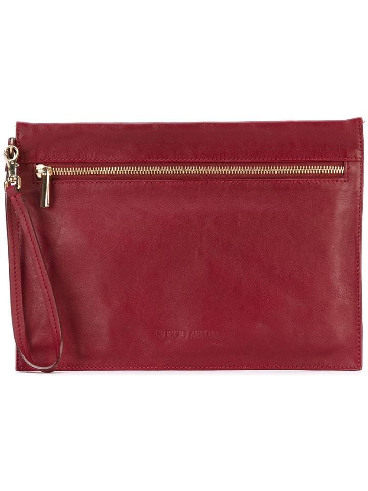 Giorgio Armani Pre-owned Envelope Clutch - Red