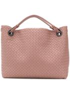 Bottega Veneta Intrecciato Weave Tote - Pink