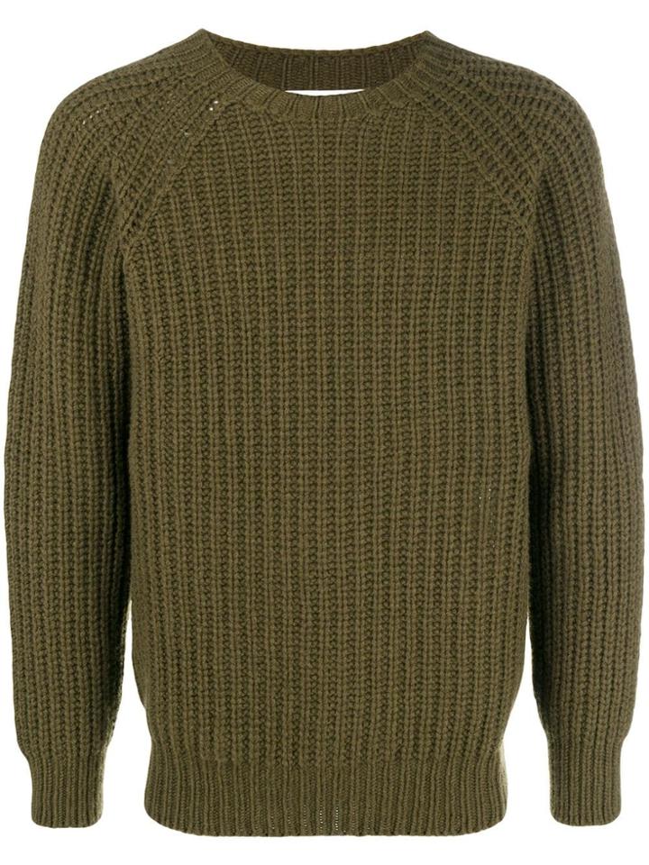 Officine Generale Chunky-knit Jumper - Brown