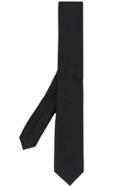 Boss Hugo Boss Pointed Tip Silk Tie - Black
