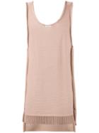 Ex Infinitas - Knitted Tank Top - Men - Nylon - S, Nude/neutrals, Nylon