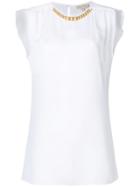 Michael Michael Kors Chain Detail Blouse - White