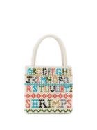 Shrimps Hera Alphabet Tote Bag - White