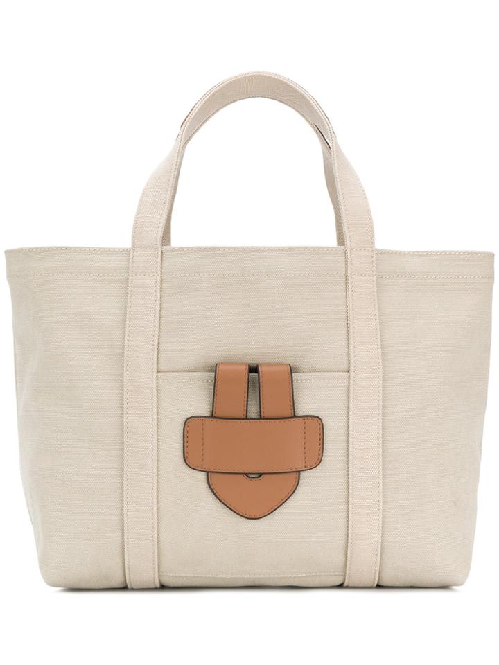 Tila March Simple Bag L Tote Bag - Nude & Neutrals
