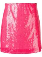 Alberta Ferretti Fuchsia Sequin Skirt - Pink