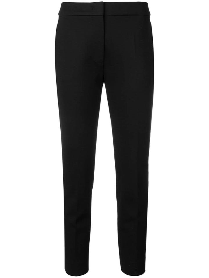 Max Mara Mid Rise Cropped Trousers - Black