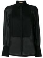 Liu Jo Sheer Constructed Blouse - Black