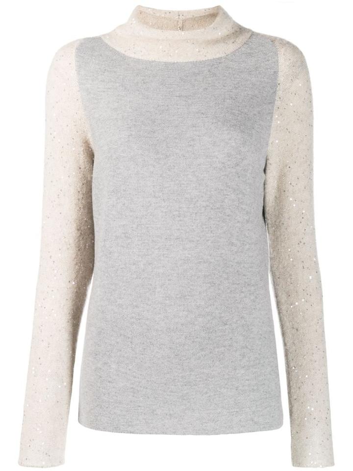 Fabiana Filippi Sequin Panel Jumper - Neutrals