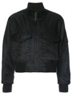 Nili Lotan Front Pocket Bomber Jacket - Black