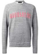 Logo Front Sweatshirt - Men - Cotton - Xxl, Grey, Cotton, Dsquared2