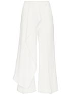 Roland Mouret Griffith Asymmetric Front Trousers - White