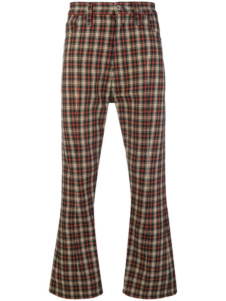 Junya Watanabe Comme Des Garçons Vintage Checkered Trousers - Yellow &