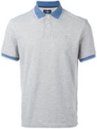Hackett - Contrast Collar Polo Shirt - Men - Cotton/spandex/elastane - L, Grey, Cotton/spandex/elastane