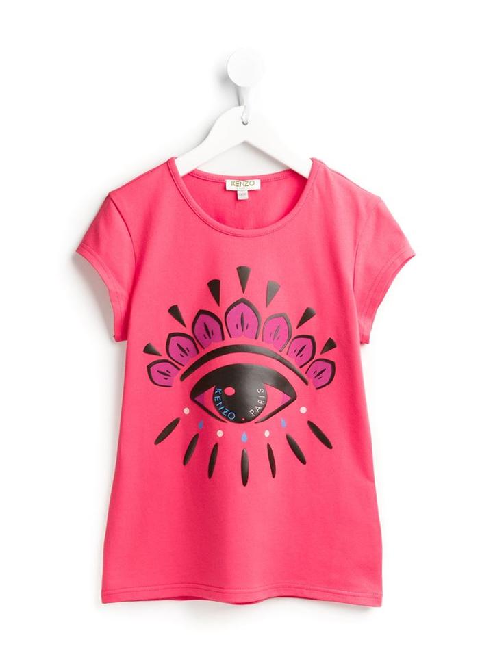 'eye' T-shirt - Kids - Cotton/spandex/elastane - 4 Yrs, Pink/purple, Kenzo Kids