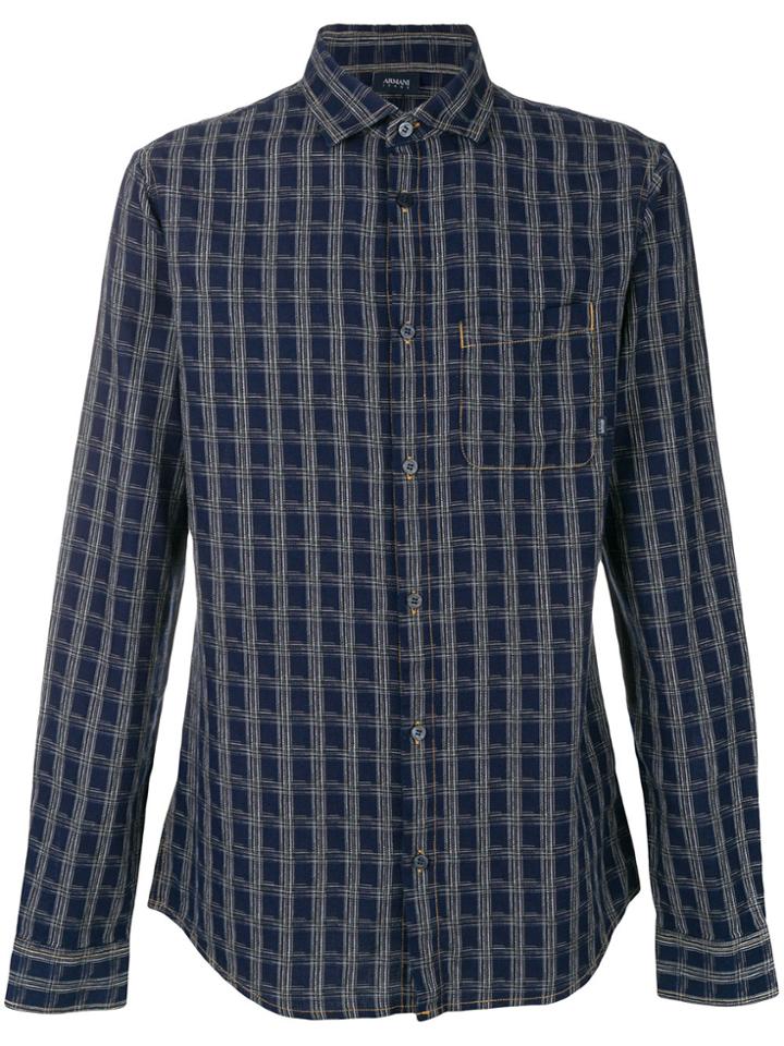 Armani Jeans Printed Shirt - Blue