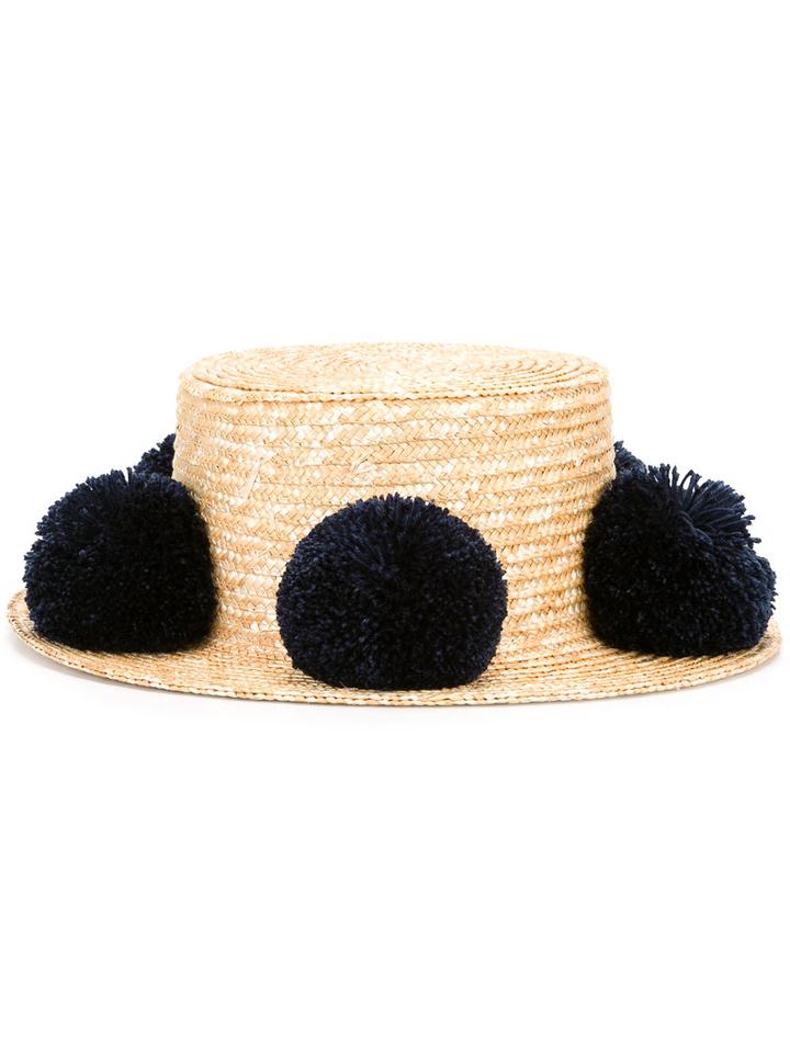 Eshvi Jupiter Hat, Women's, Size: Medium, Blue, Straw