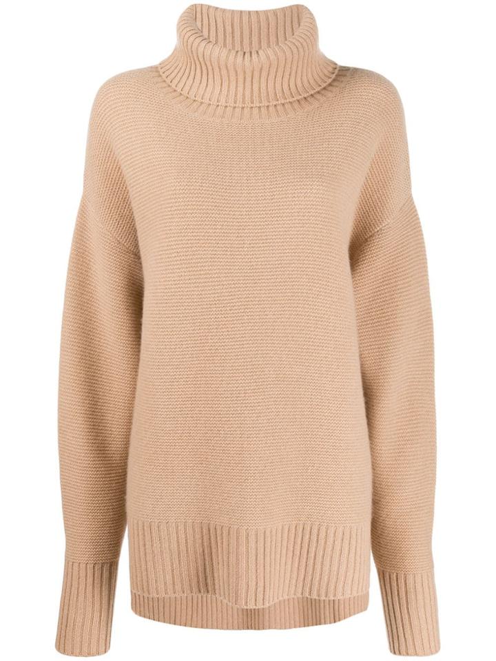 N.peal Oversized Roll Neck Sweater - Neutrals