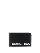 Neil Barrett Logo Print Pouch - Black