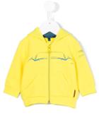 Aston Martin Kids - Printed Hoodie - Kids - Cotton/elastodiene - 6 Mth, Yellow/orange