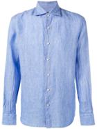 Alessandro Gherardi Crinkle Effect Button-up - Blue