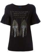 Twin-set Jeans Flared Sleeve Embellished T-shirt