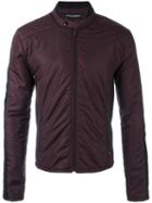 Dolce & Gabbana Panelled Padded Jacket, Men's, Size: 46, Pink/purple, Acrylic/polyamide/wool