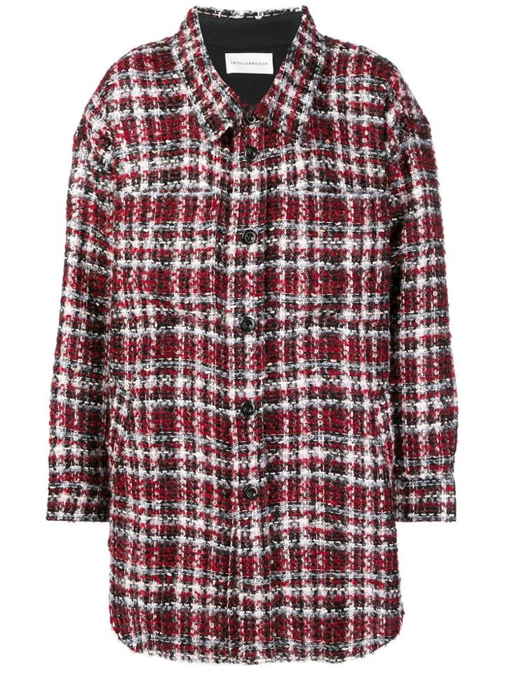 Faith Connexion Checked Button Shirt - Red