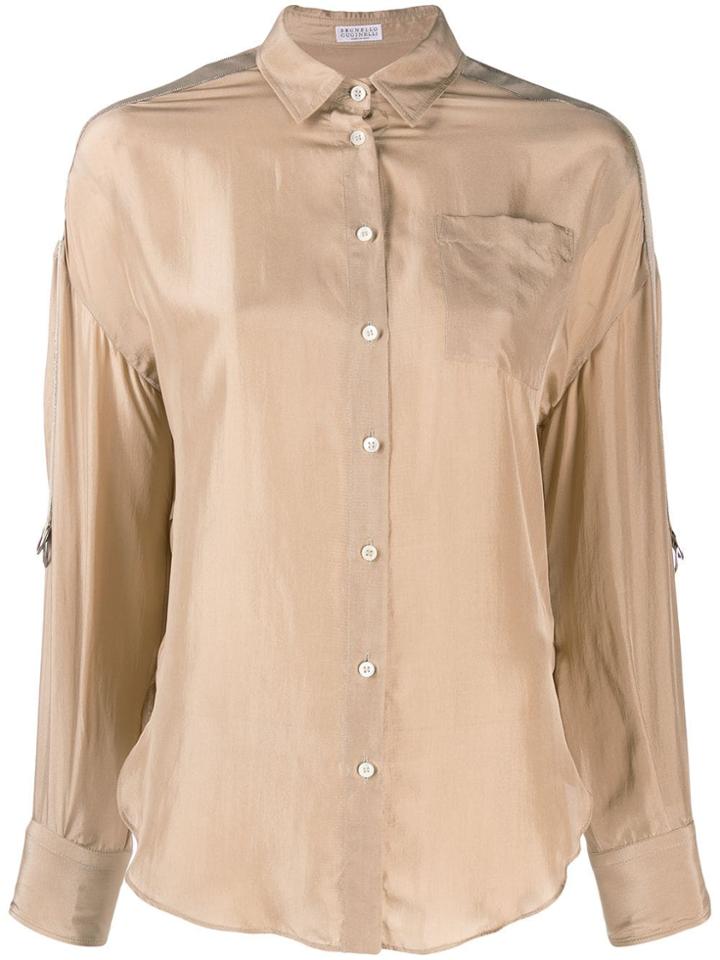 Brunello Cucinelli Silk Shirt - Neutrals