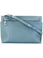 Loewe Mini T Crossbody Bag, Women's, Blue, Leather