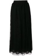 Ermanno Ermanno Lace Midi Skirt - Black
