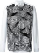 Neil Barrett Zig-zag Applique Shirt
