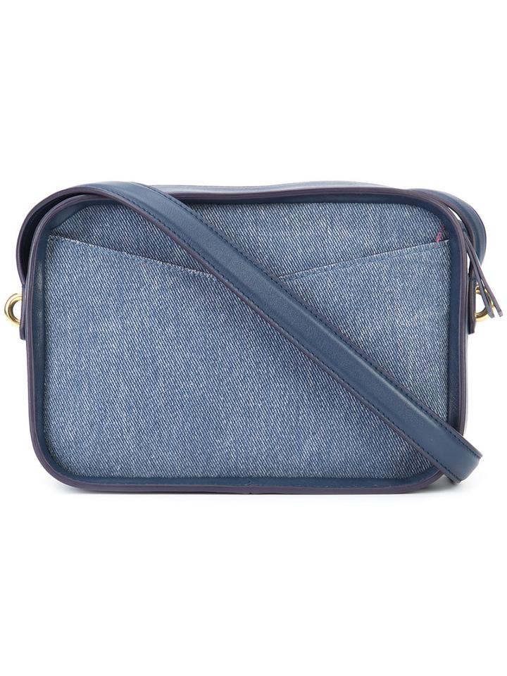 Derek Lam 10 Crosby - Denim Panel Cross-body Bag - Women - Cotton/nappa Leather - One Size, Blue, Cotton/nappa Leather