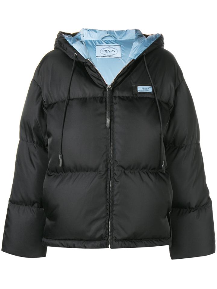 Prada Feather Down Puffer Jacket - Black