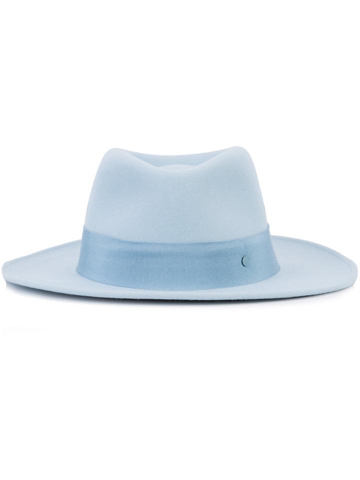 Maison Michel Classic Hat, Women's, Size: Medium, Blue, Rabbit Felt