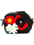 Christopher Kane Crochet Flower Crossbody Bag, Women's, Black