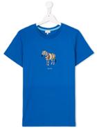 Paul Smith Junior Zebra Print T-shirt - Blue