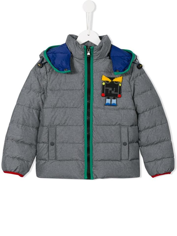 Fendi Kids Robot Monster Puffa Jacket, Boy's, Size: 6 Yrs