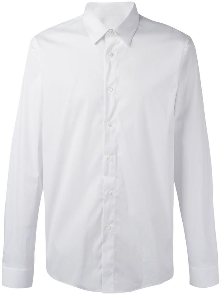 Jil Sander Classic Shirt, Men's, Size: 38, White, Cotton/polyamide/spandex/elastane