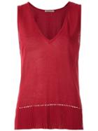 Alcaçuz Nairobi Knit Tank Top - Red