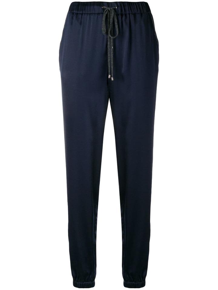 Fabiana Filippi Tapered Track Trousers - Blue