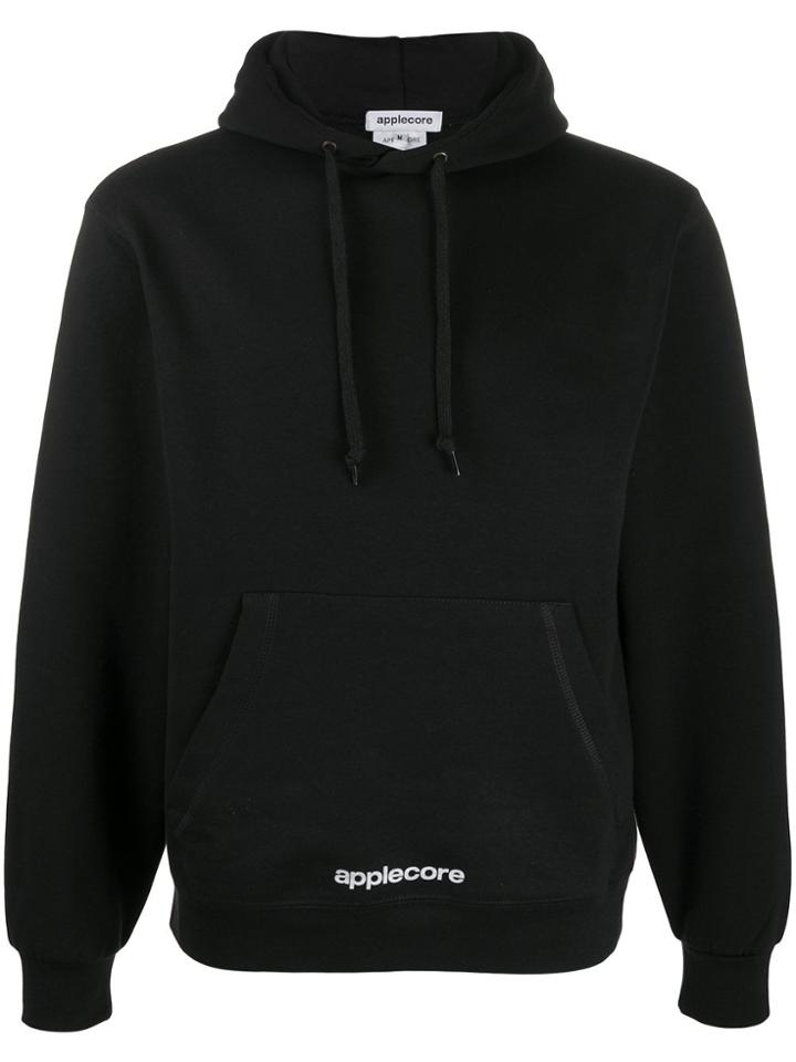 Applecore 'endless' Print Hoodie - Black