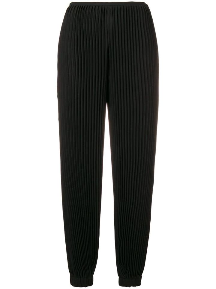 Krizia Pleated Trousers - Black